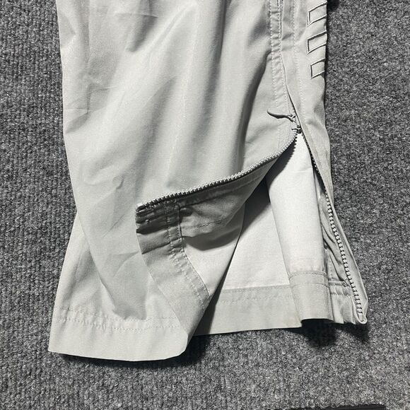 Adidas Pants Mens Large Gray Windbreaker Track Golf Zip Ankle Lightweight - Picture 14 of 14